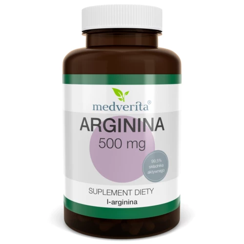 Medverita - Arginina 500 mg - 50 kapsułek Medverita - Arginina 500 mg - 50 kapsułek